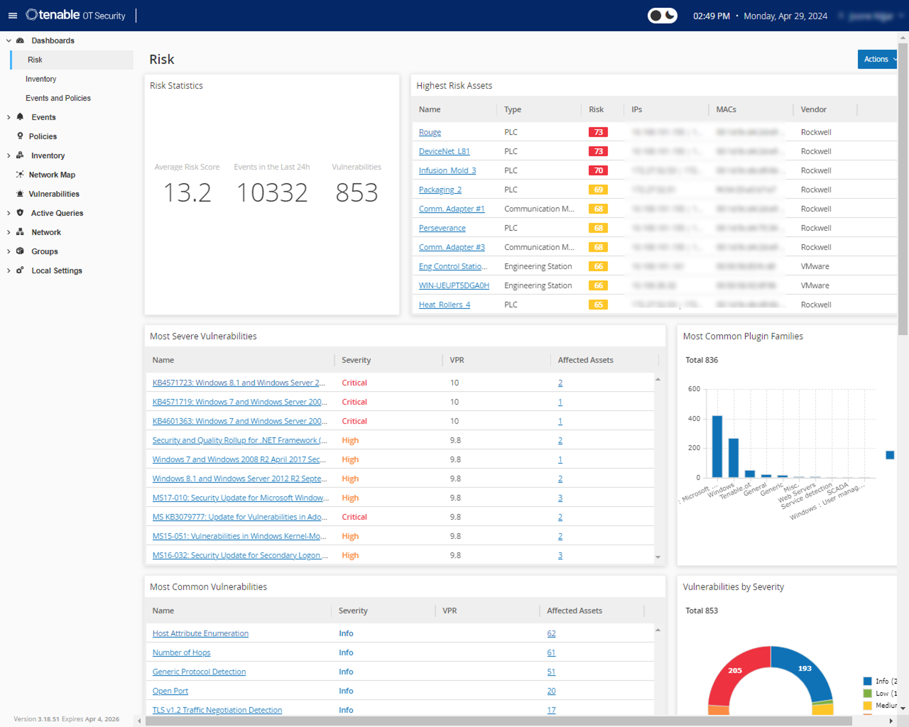 Tenable OT Security Tenable OT Security